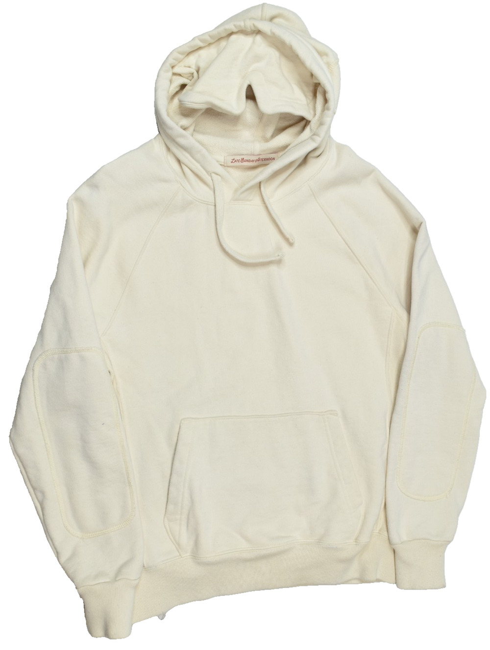 Late Sunday Afternoon Hibernate Hoodie Mens Medium Beige Long Sleeve Heavyweight